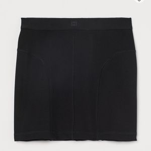 H&M NWT Black Jersey Skirt Bodycon Small